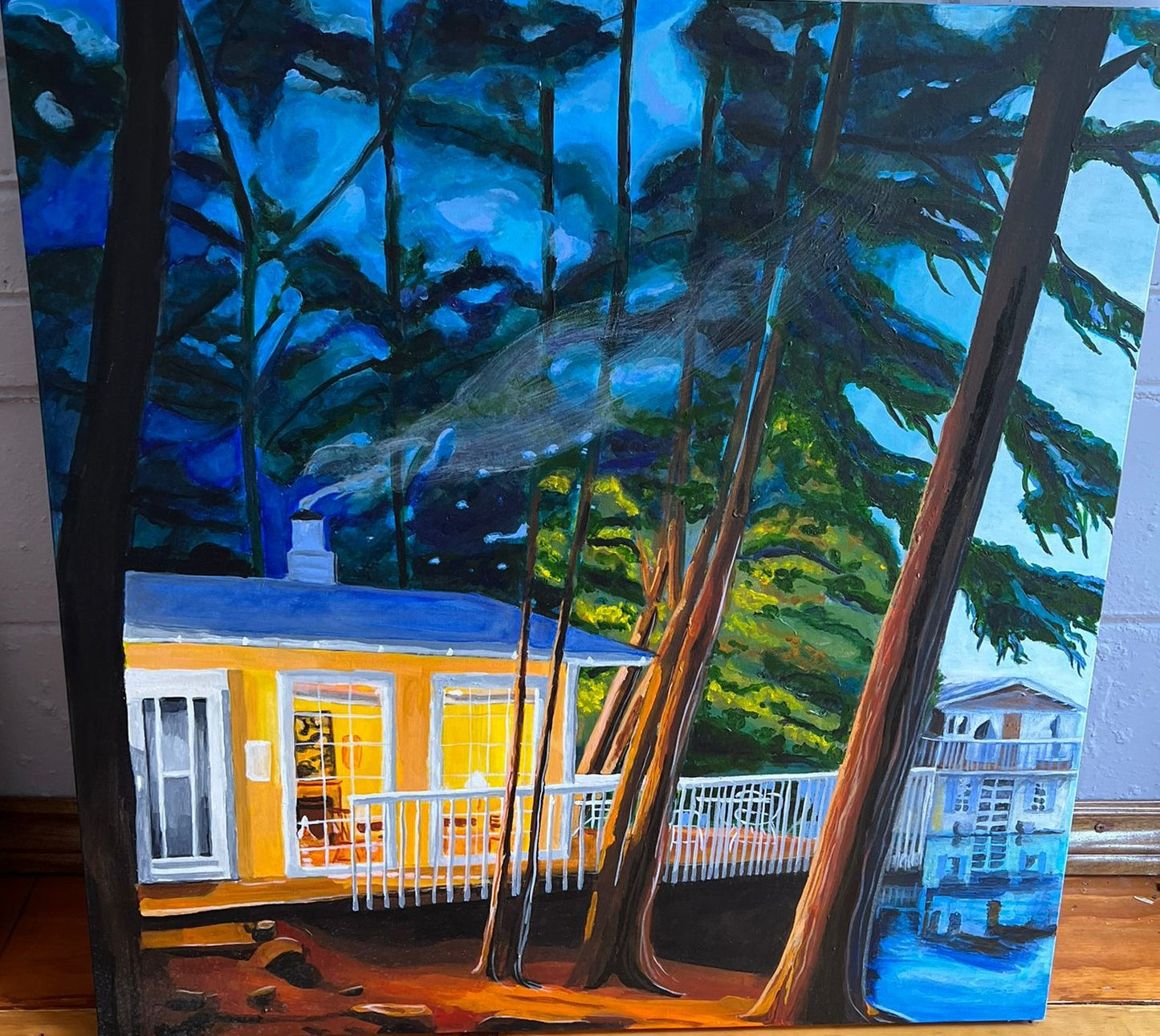 Island Cottage at Dusk